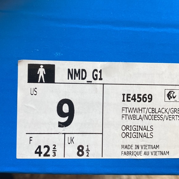 ☀️ADIDAS NMD_G1 Men’s 9+10 white black - Picture 13 of 15